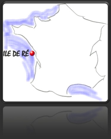 Ile de Ré | Charente-Maritime |France Carte de situation Ile de Ré